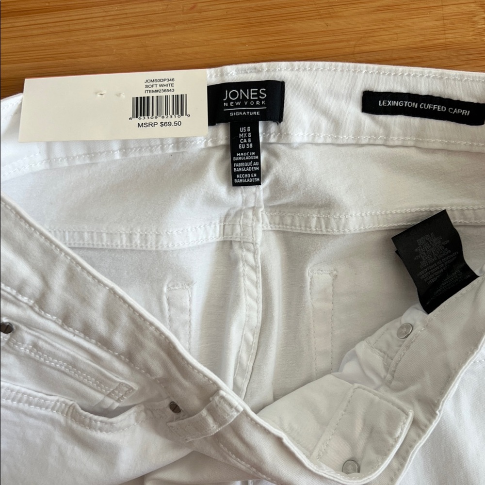 Jones New York Women's White Ankle Jeans - Picture 5 of 5